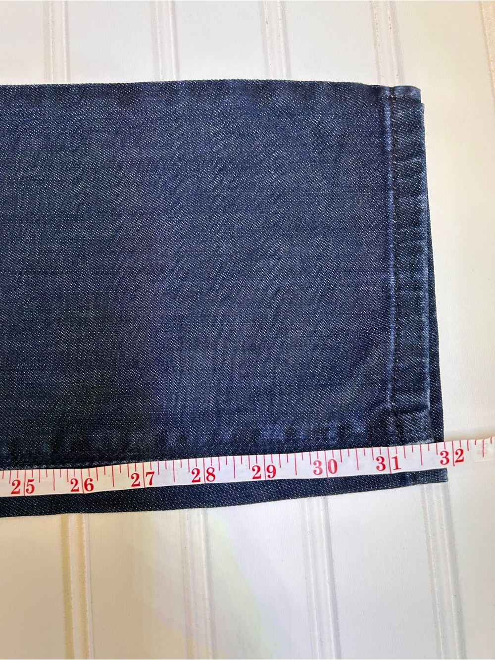 Mott & Bow Mosco Jeans Mens 31x32 Dark Wash Indigo Denim Straight Slim Stretch - Picture 11 of 15